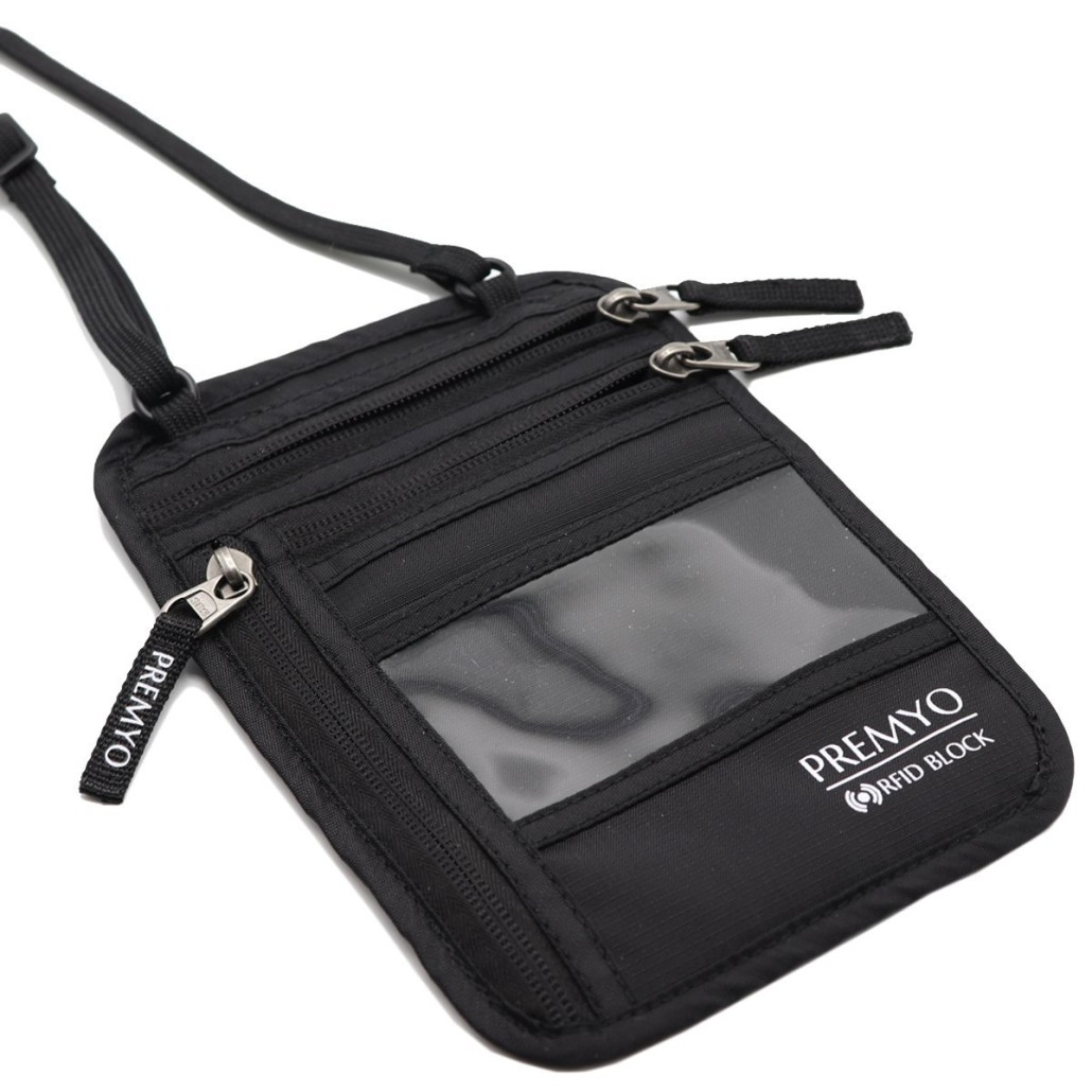 PREMYO Brustbeutel Brusttasche mit RFID Blocker