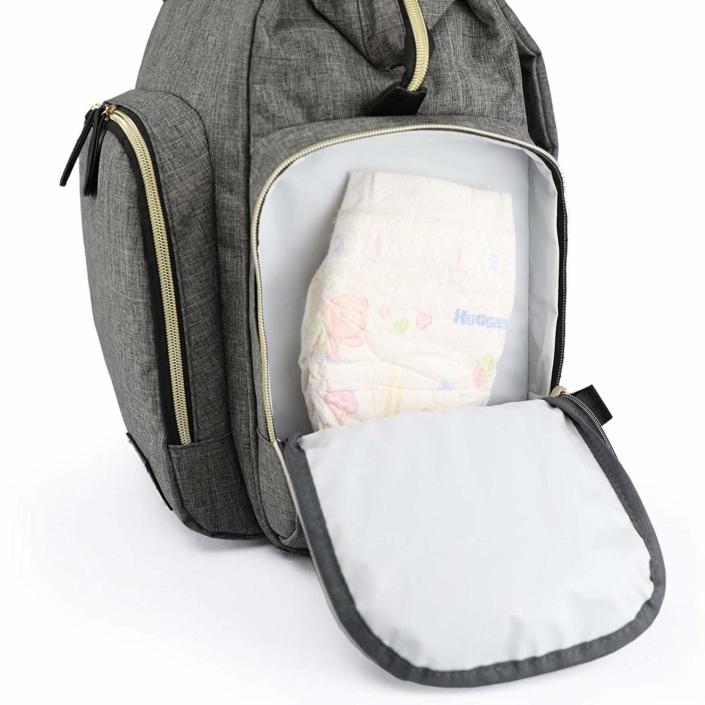 mama wickelrucksack grau